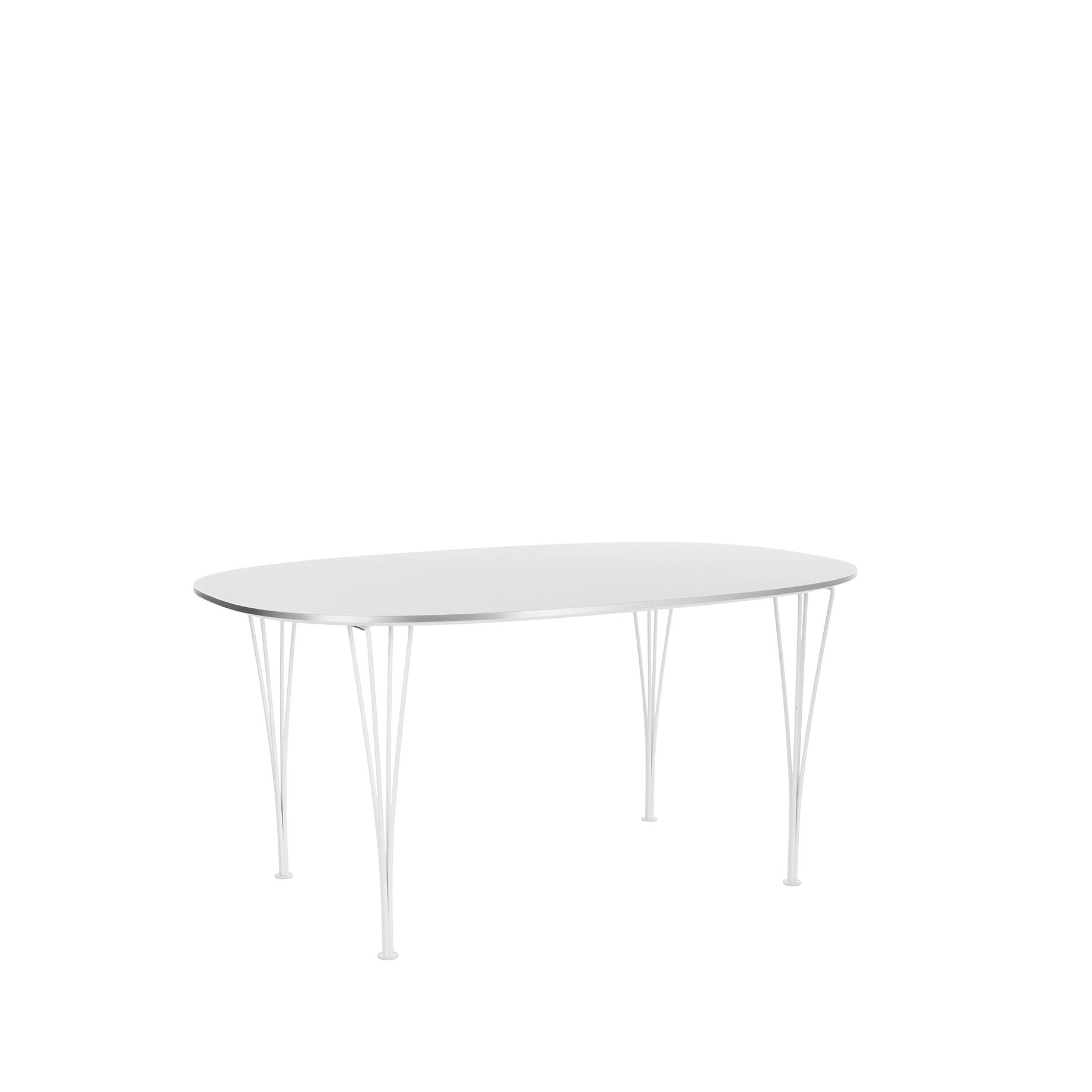 Fritz Hansen Super-Ullipse Table lackerad 100x150 cm, vit laminat