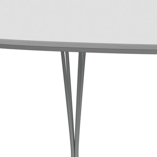 Fritz Hansen Superellipse pull -out tabell nio grå/vit laminat, 300x120 cm
