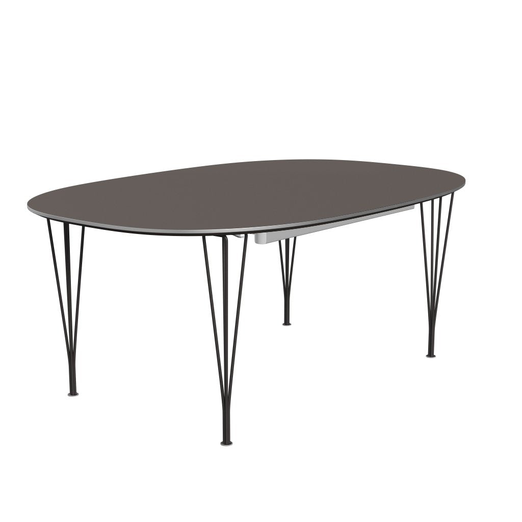 Fritz Hansen Superellipse pull -out tabell varm grafit/grå laminat, 300x120 cm