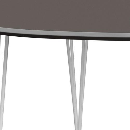Fritz Hansen Superellipse pull -out tabell vit/grå laminat, 270x100 cm