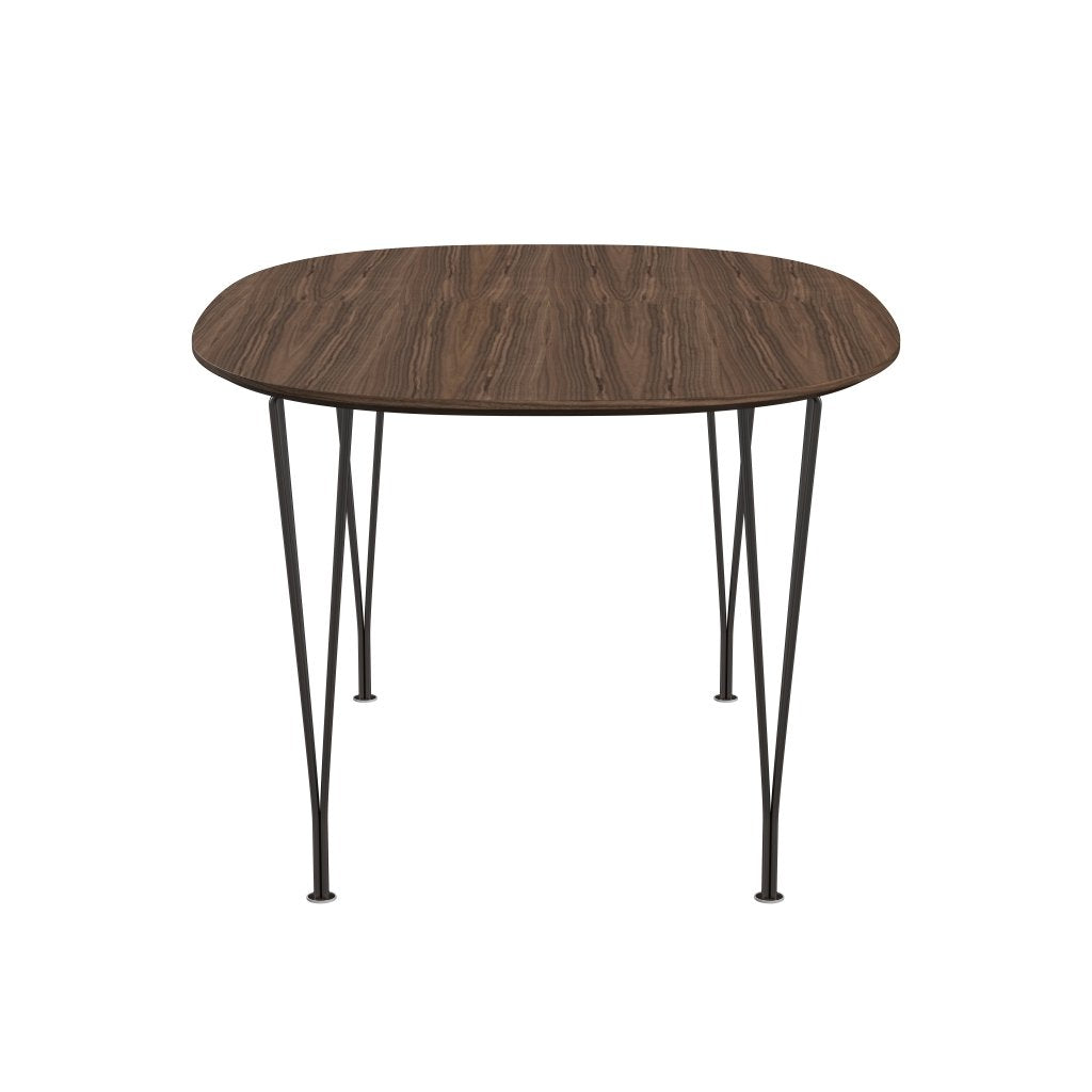 Fritz Hansen Superellipse matbord brun brons/valnötfanér med bordskant i valnöt, 150x100 cm