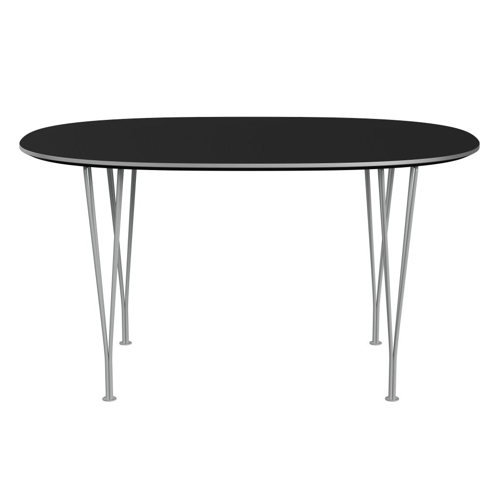 Fritz Hansen Superellipse matbord nio grå/svart laminat, 135x90 cm