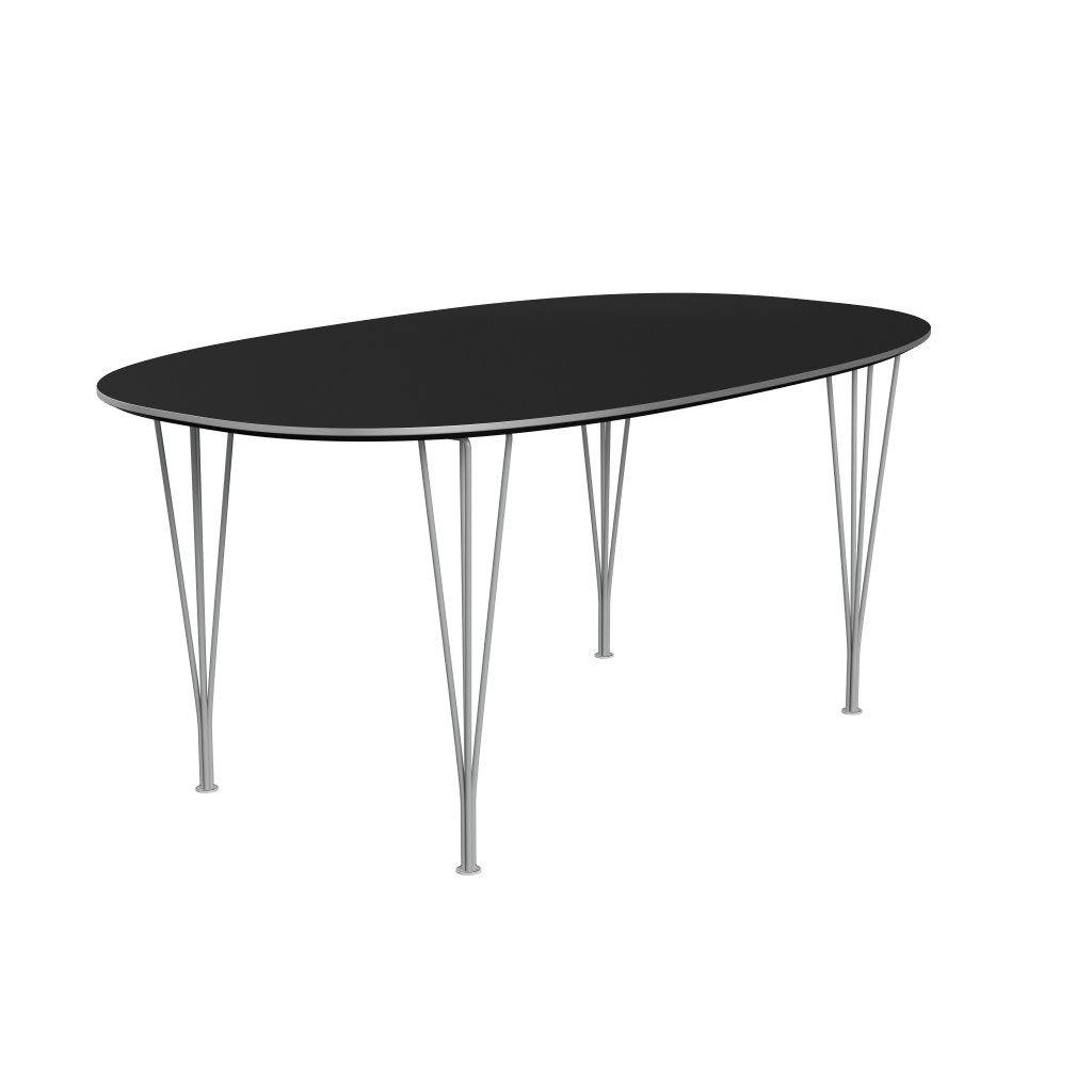 Fritz Hansen Superellipse matbord nio grå/svart laminat, 170x100 cm
