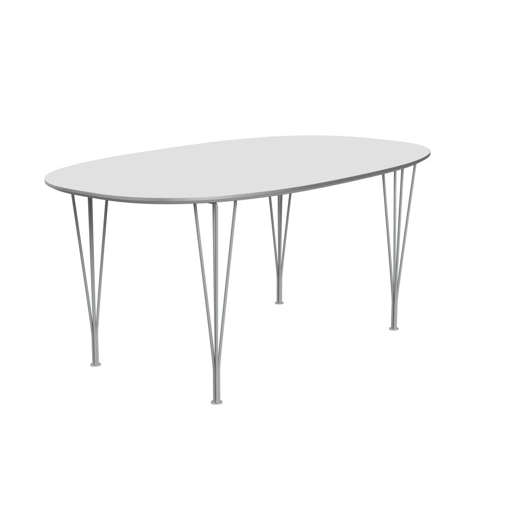 Fritz Hansen Superellipse matbord nio grå/vit laminat, 170x100 cm