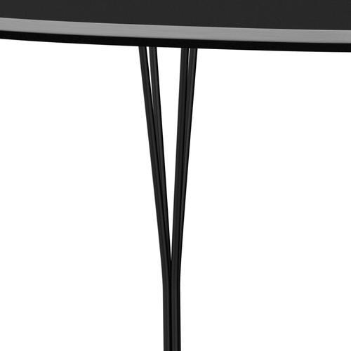 Fritz Hansen Superellipse matbord svart/svart laminat, 180x120 cm