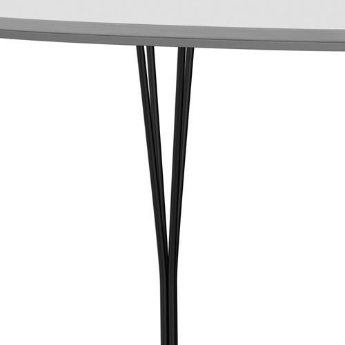 Fritz Hansen Superellipse matbord svartvitt laminat, 180x120 cm