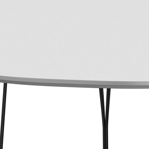 Fritz Hansen Superellipse matbord svartvitt laminat, 240x120 cm