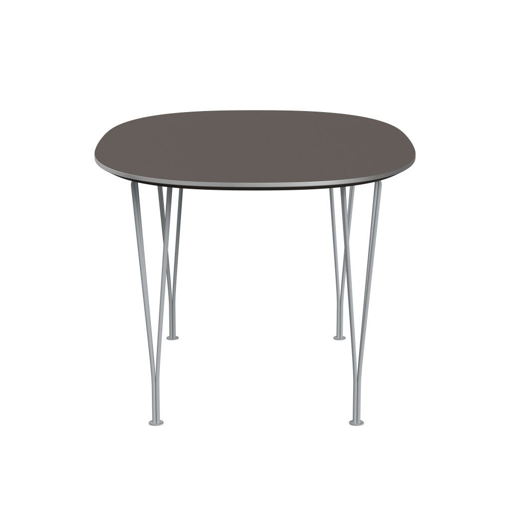 Fritz Hansen Superellipse matbord silvergrå/grå laminat, 135x90 cm