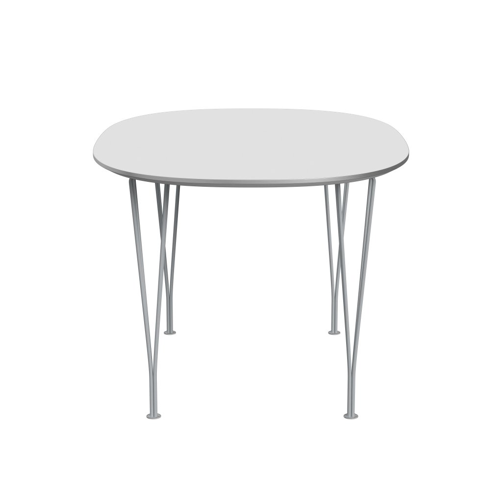 Fritz Hansen Superellipse matbord silvergrå/vitt laminat, 135x90 cm