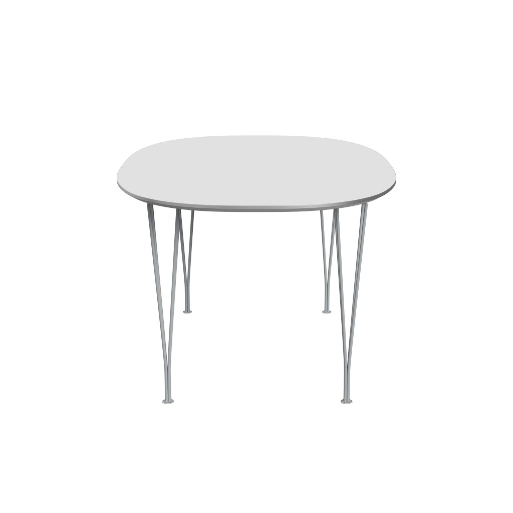 Fritz Hansen Superellipse matbord silvergrå/vitt laminat, 170x100 cm