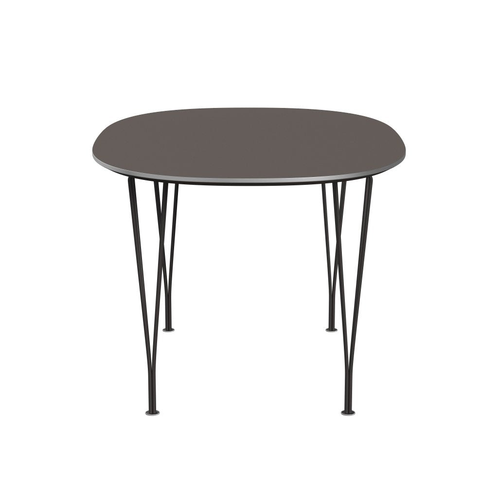 Fritz Hansen Superellipse matbord varmt grafit/grå laminat, 135x90 cm