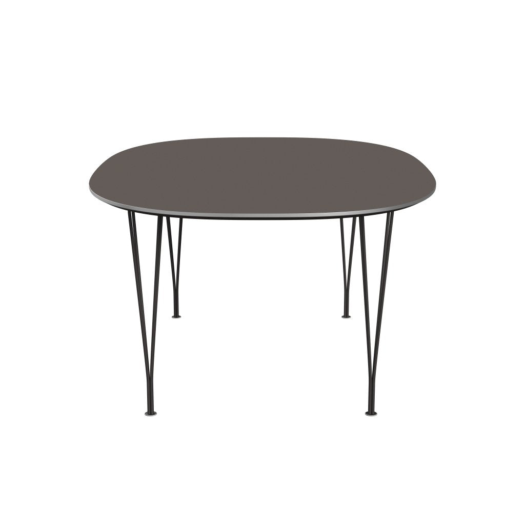 Fritz Hansen Superellipse matbord varmt grafit/grå laminat, 180x120 cm