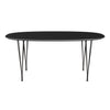 Fritz Hansen Superellipse matbord varmt grafit/svart laminat, 170x100 cm