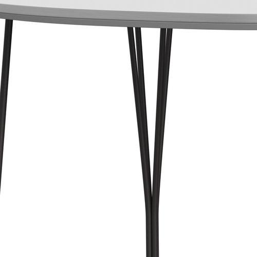 Fritz Hansen Superellipse matbord varmt grafit/vitt laminat, 170x100 cm