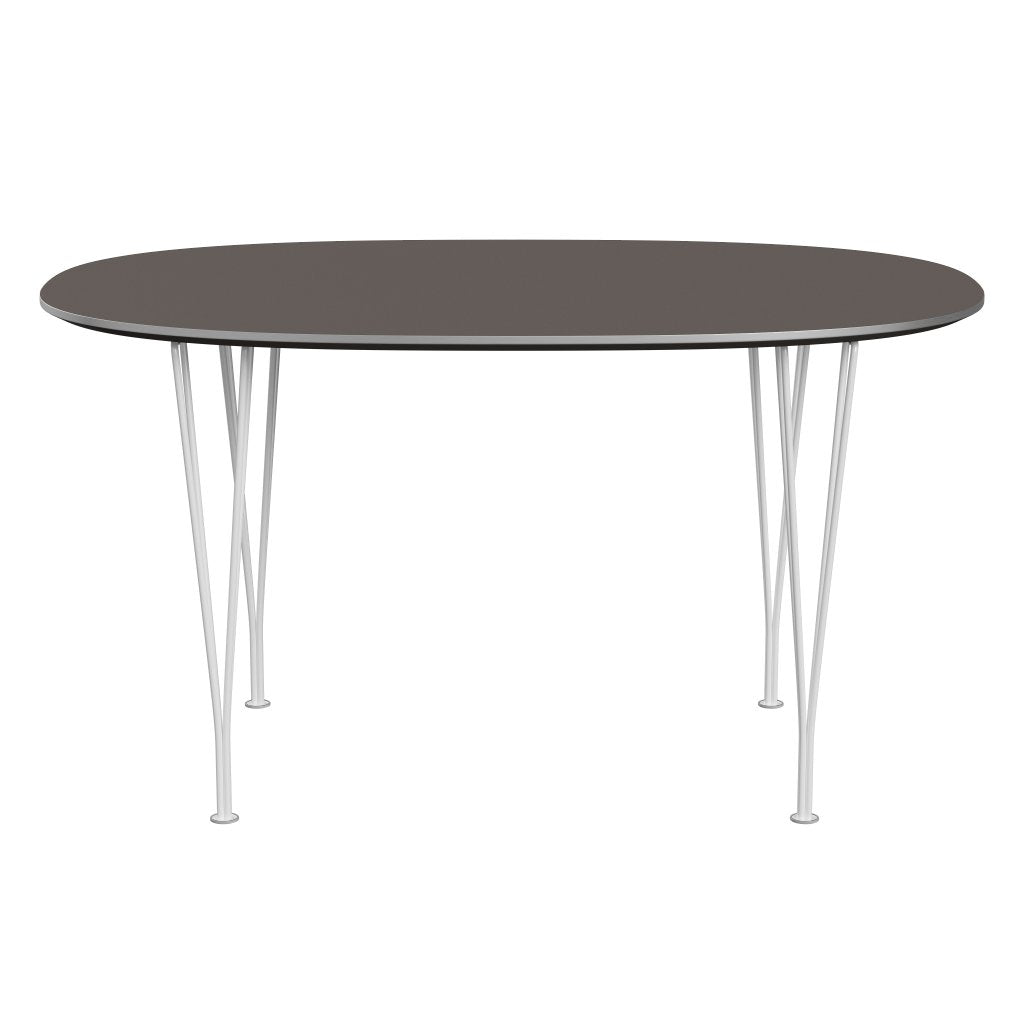 Fritz Hansen Superellipse matbord vitt/grått laminat, 135x90 cm