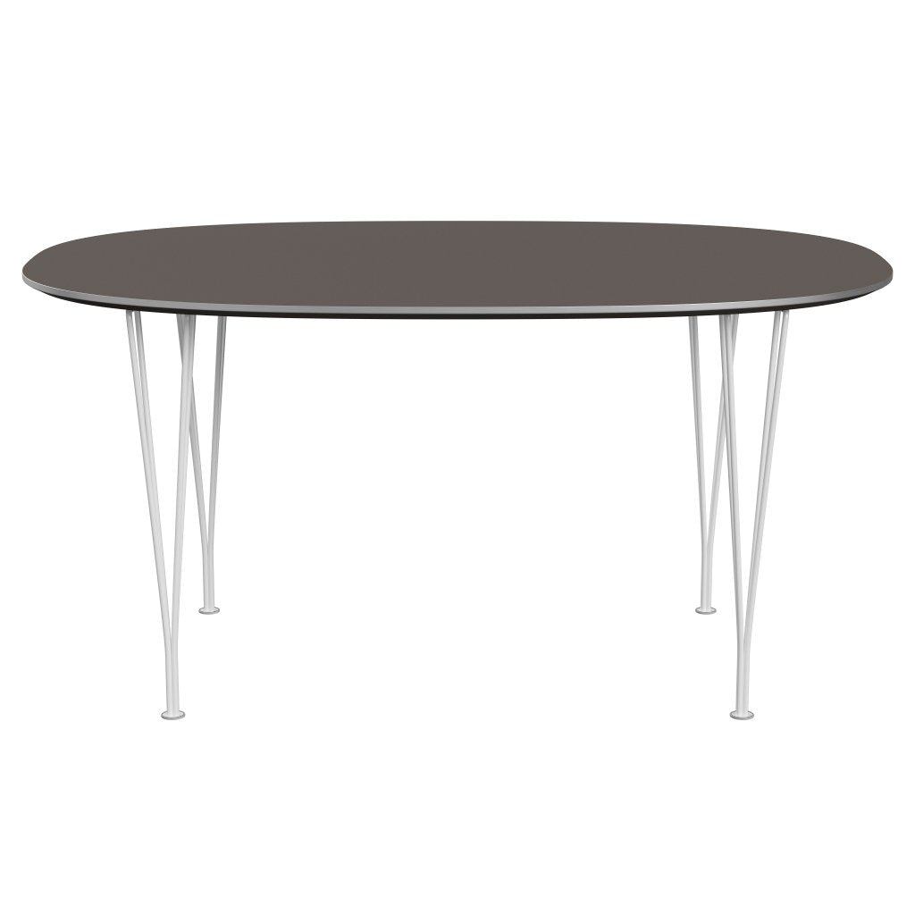 Fritz Hansen Superellipse matbord vitt/grått laminat, 150x100 cm