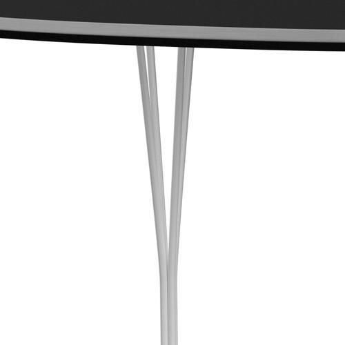 Fritz Hansen Superellipse matbord vitt/svart laminat, 180x120 cm