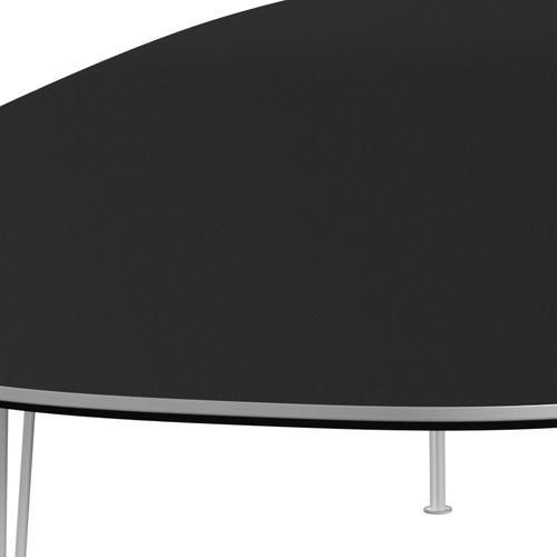 Fritz Hansen Superellipse matbord vitt/svart laminat, 300x130 cm
