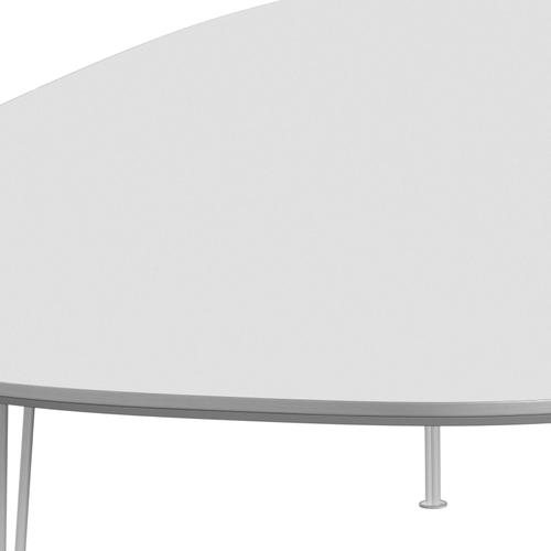 Fritz Hansen Superellipse matbord vitt/vitt laminat, 300x130 cm