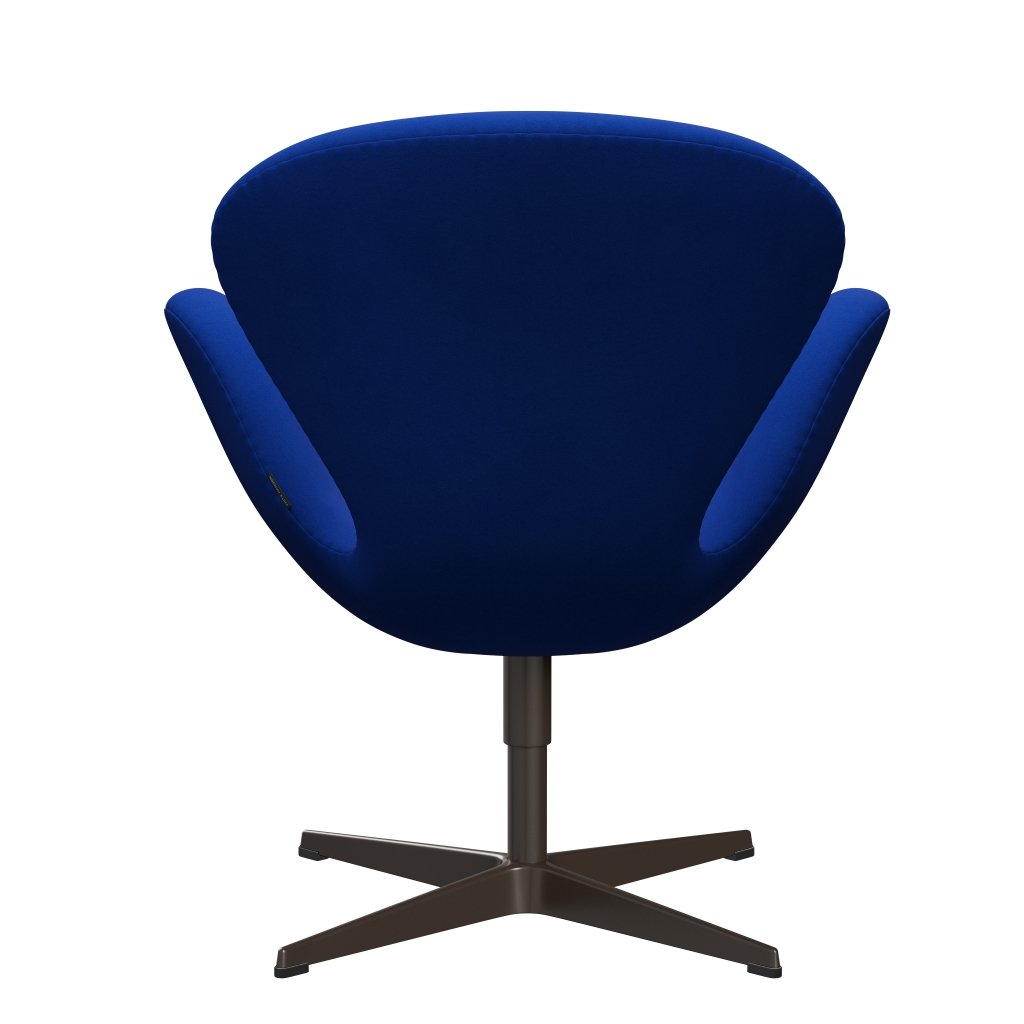 Fritz Hansen Swan Chair, Brown Bronze/Comfort Blue (00035)