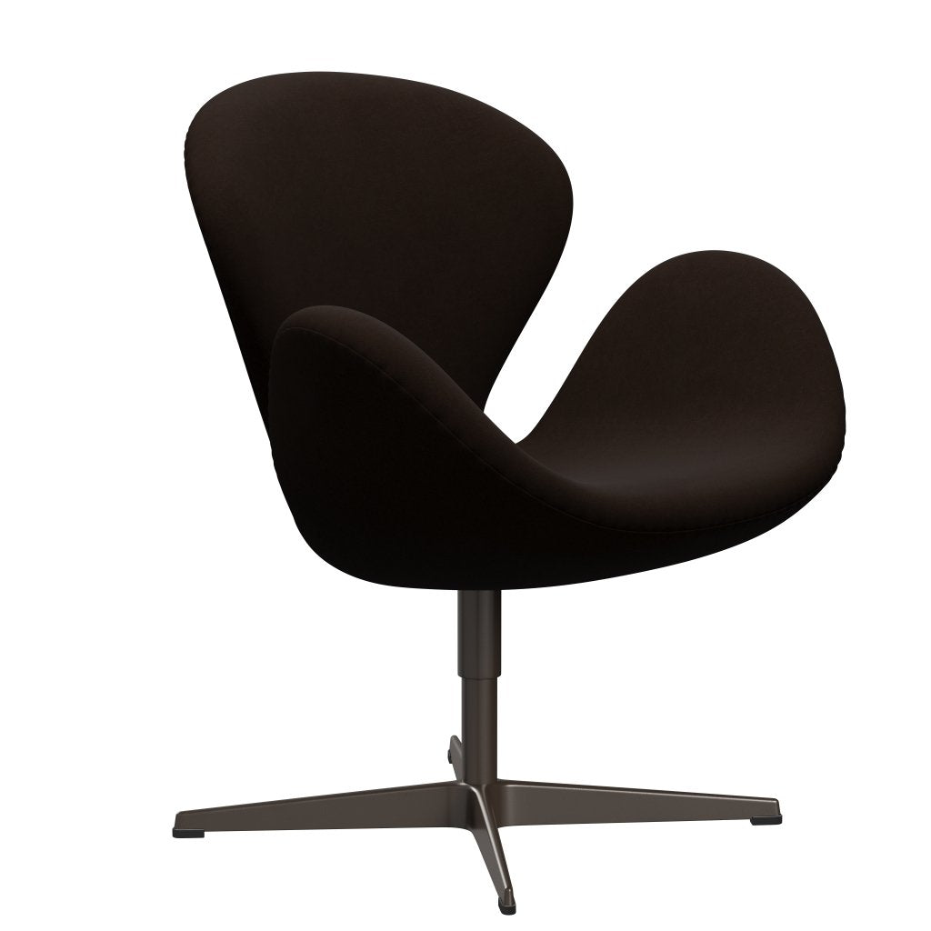 Fritz Hansen Swan Chair, Brown Bronze/Comfort Brown (01566)