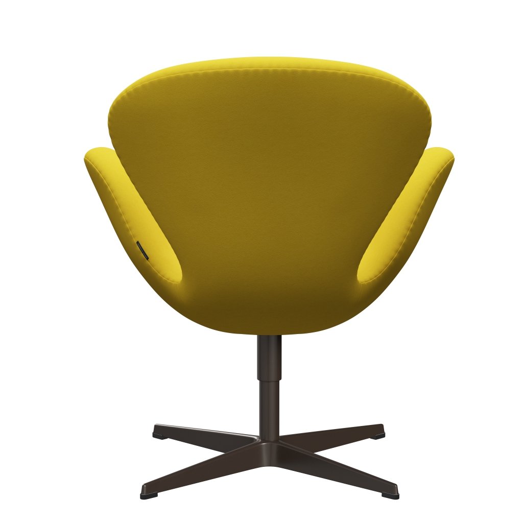 Fritz Hansen Swan Chair, Brown Bronze/Comfort Yellow (62003)