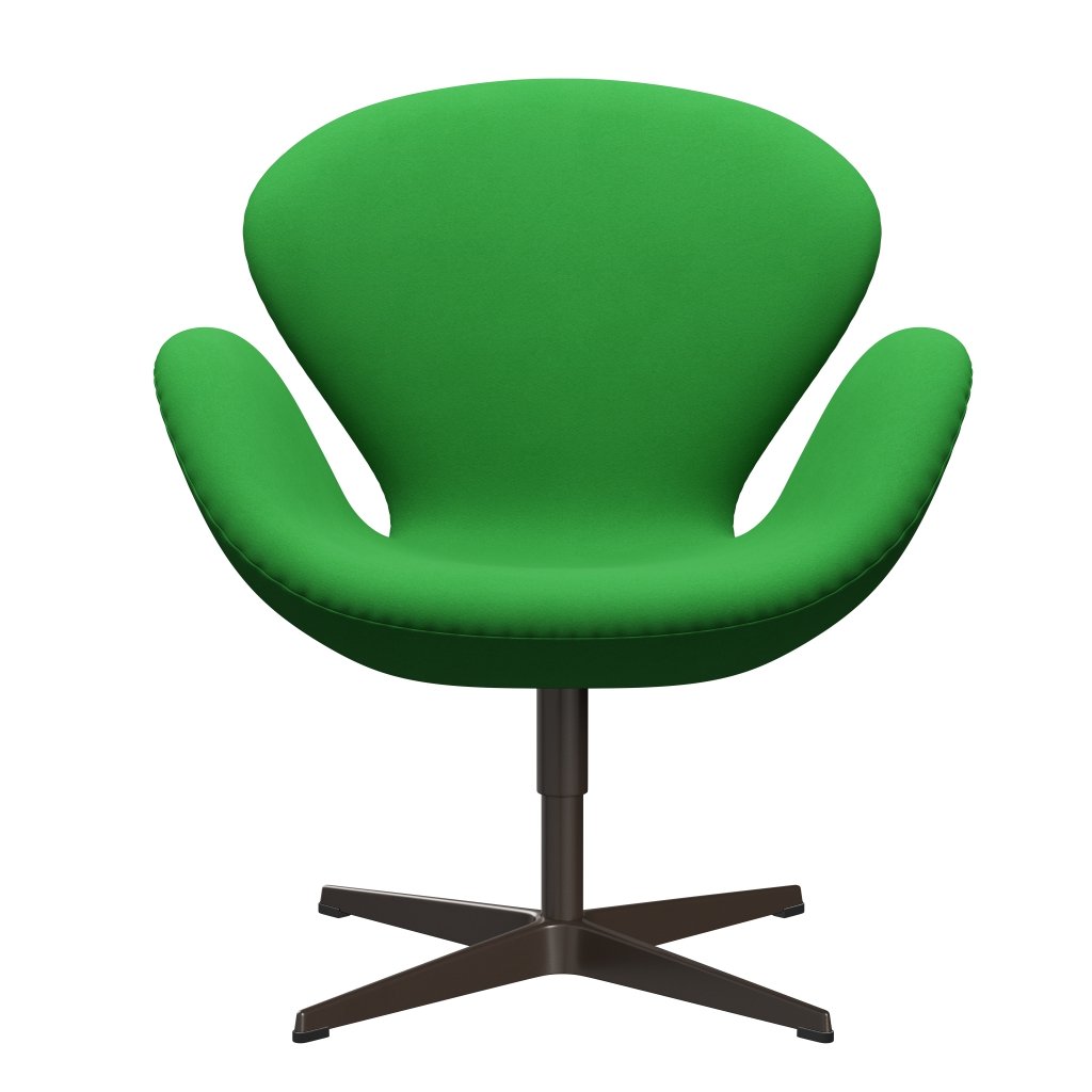 Fritz Hansen Swan Chair, Brown Bronze/Comfort Green (68003)