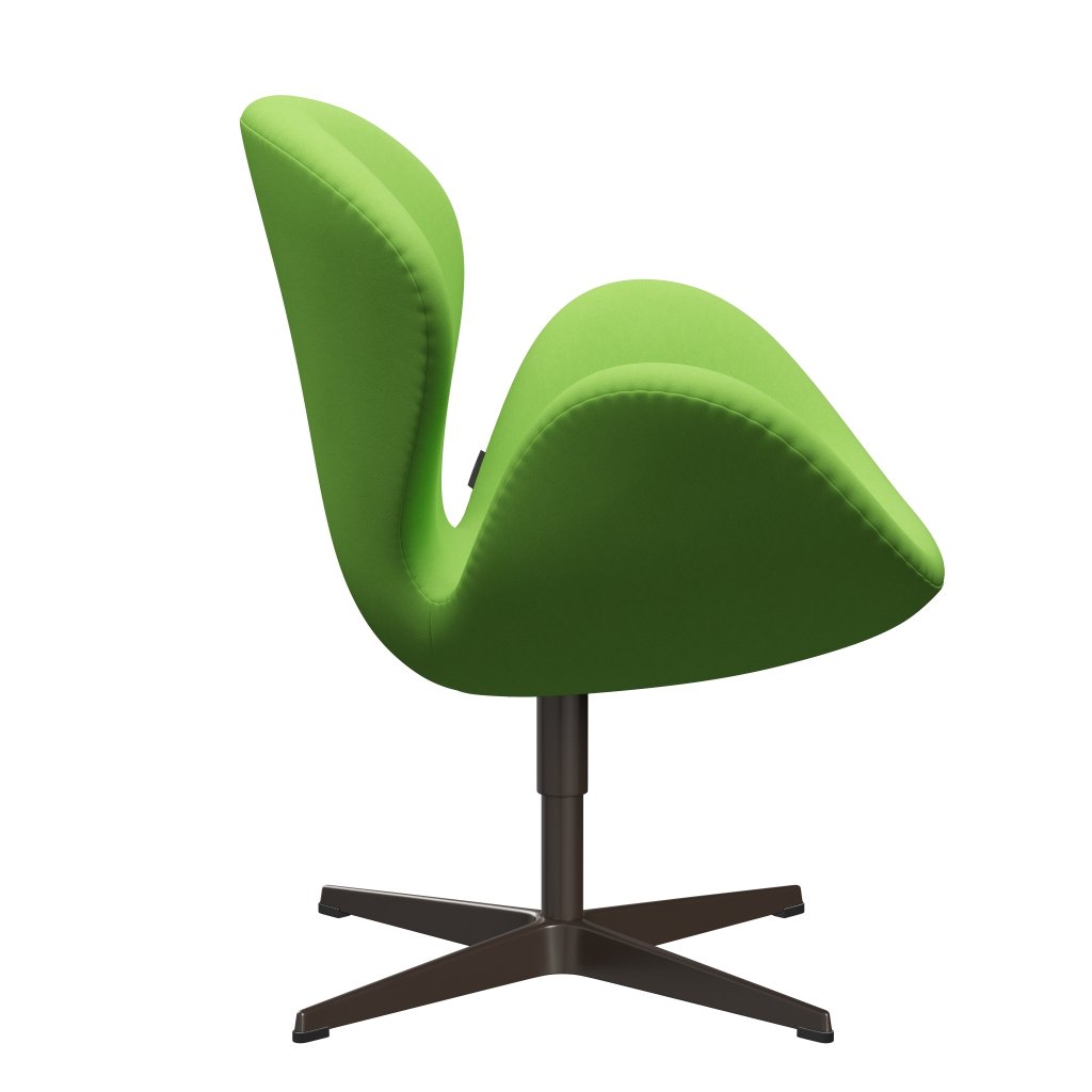 Fritz Hansen Swan stol, brun brons/komfort ljusgrön (68010)