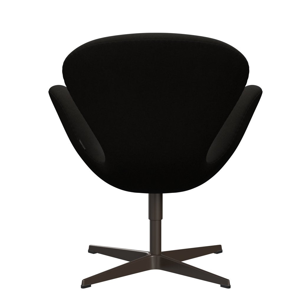 Fritz Hansen Swan Chair, Brown Bronze/Comfort Black (61013)
