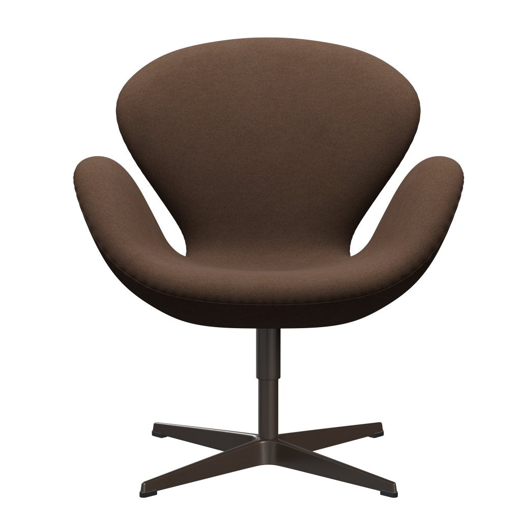 Fritz Hansen Swan Chair, Brown Bronze/Divina Dark Brown (356)