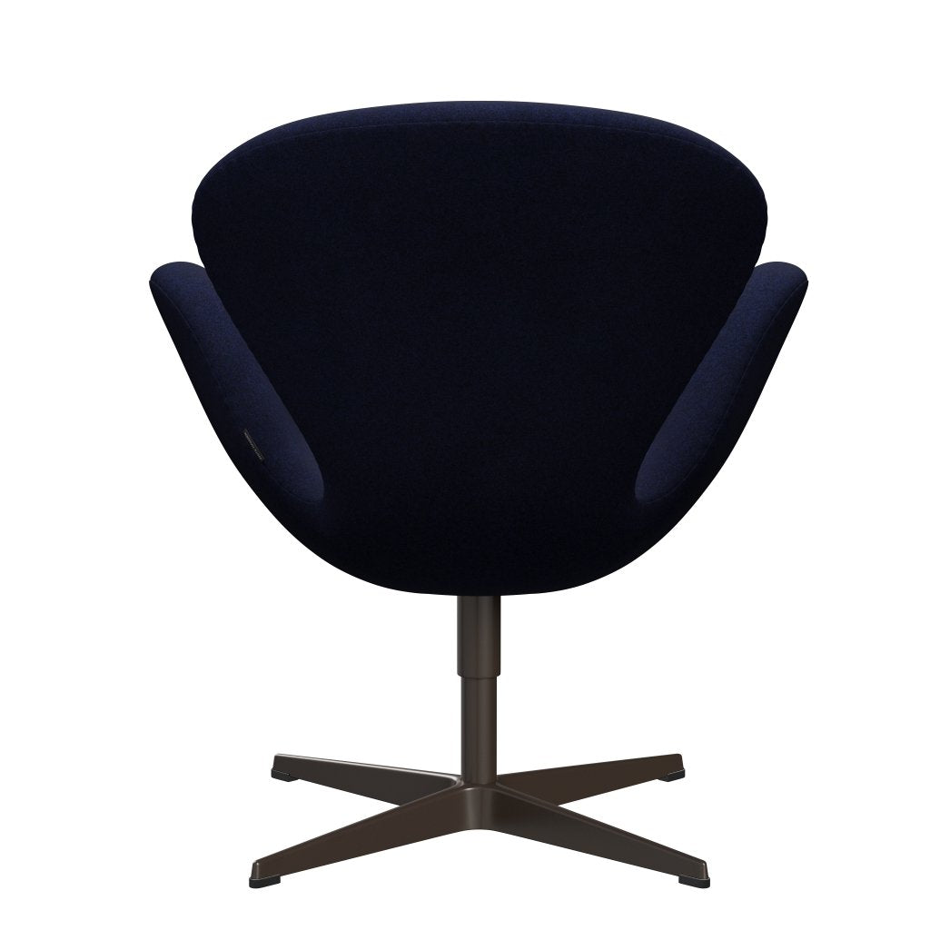 Fritz Hansen Swan stol, brun brons/divina melange mörkblå
