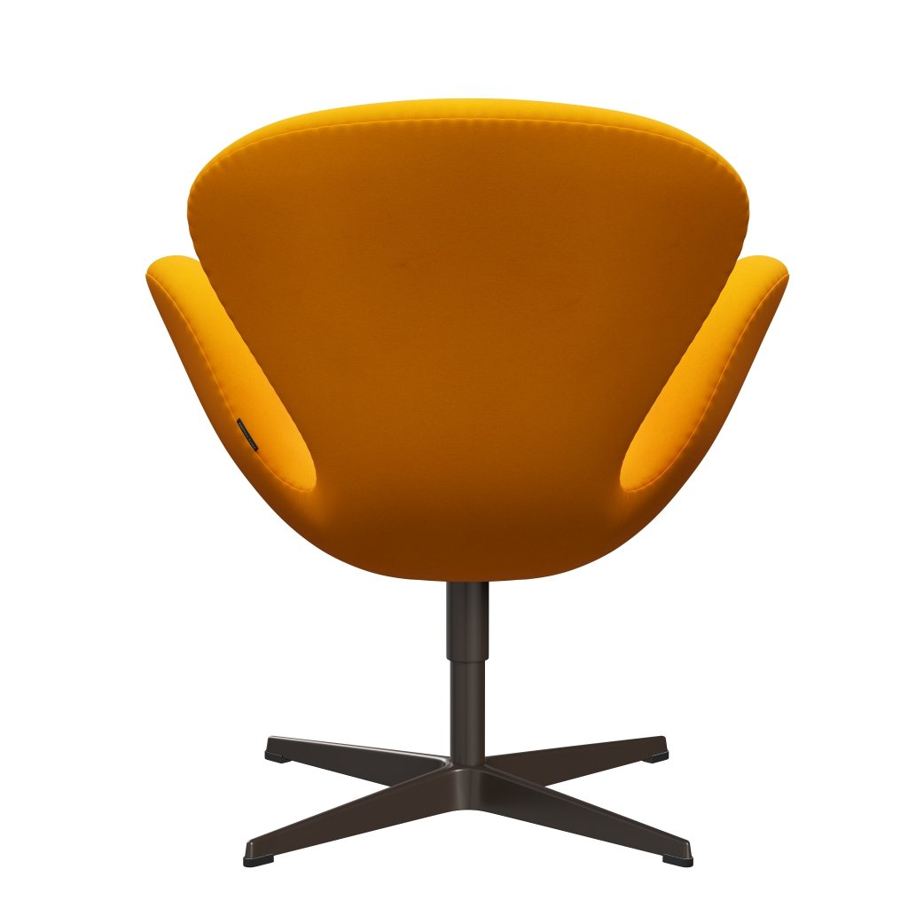 Fritz Hansen Swan Chair, Brown Bronze/Divina Orange (426)