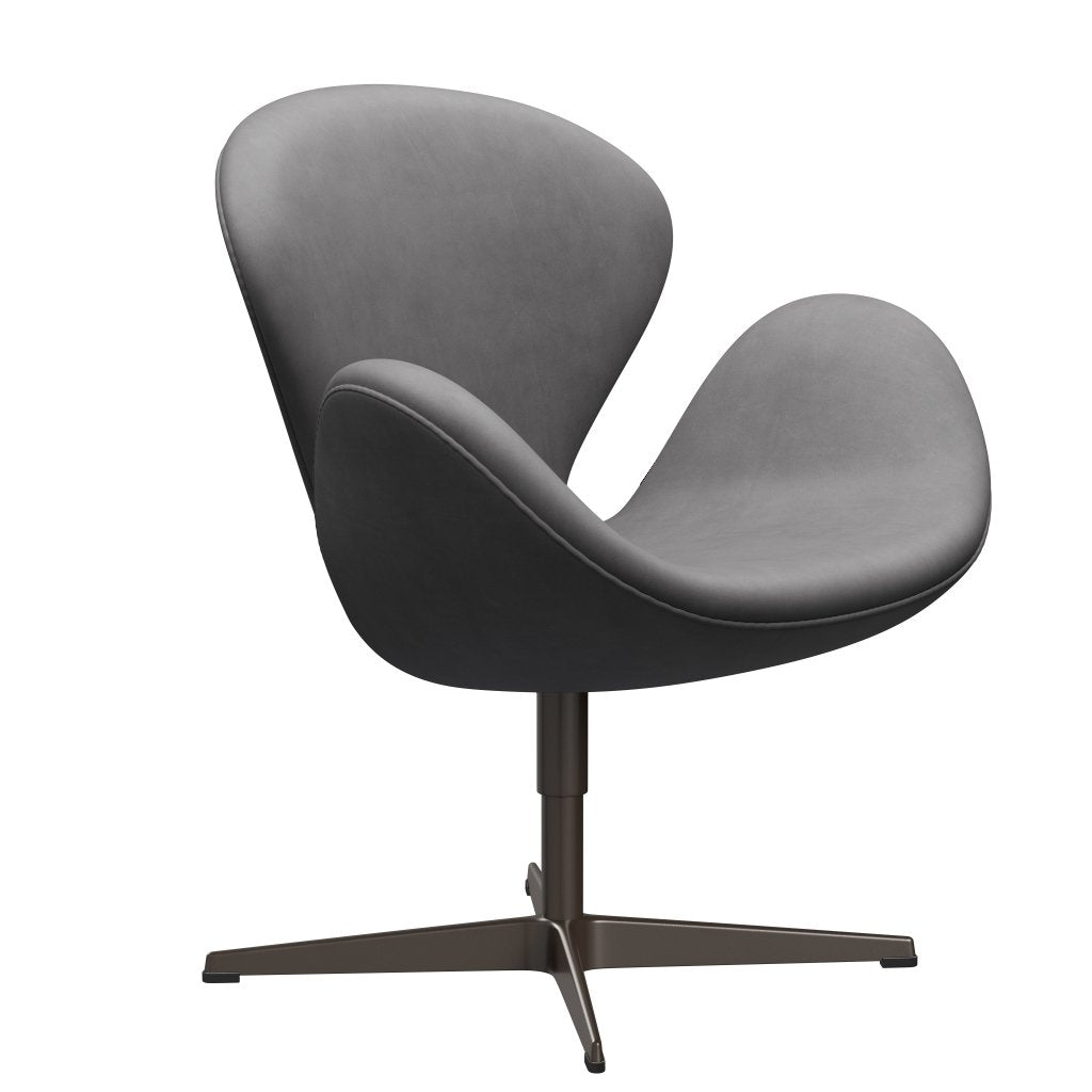 Fritz Hansen Swan stol, brun brons/omfamning choklad