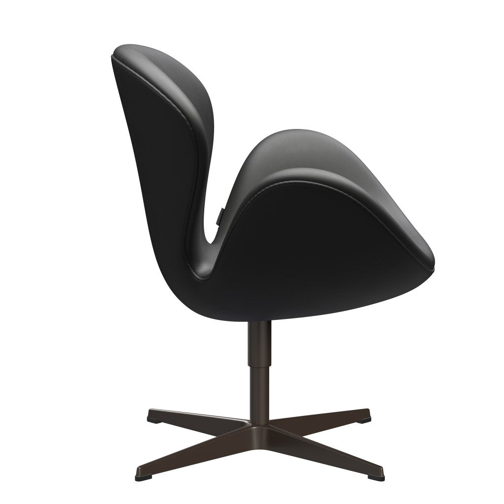 Fritz Hansen Swan -stol, brun brons/Essential Black