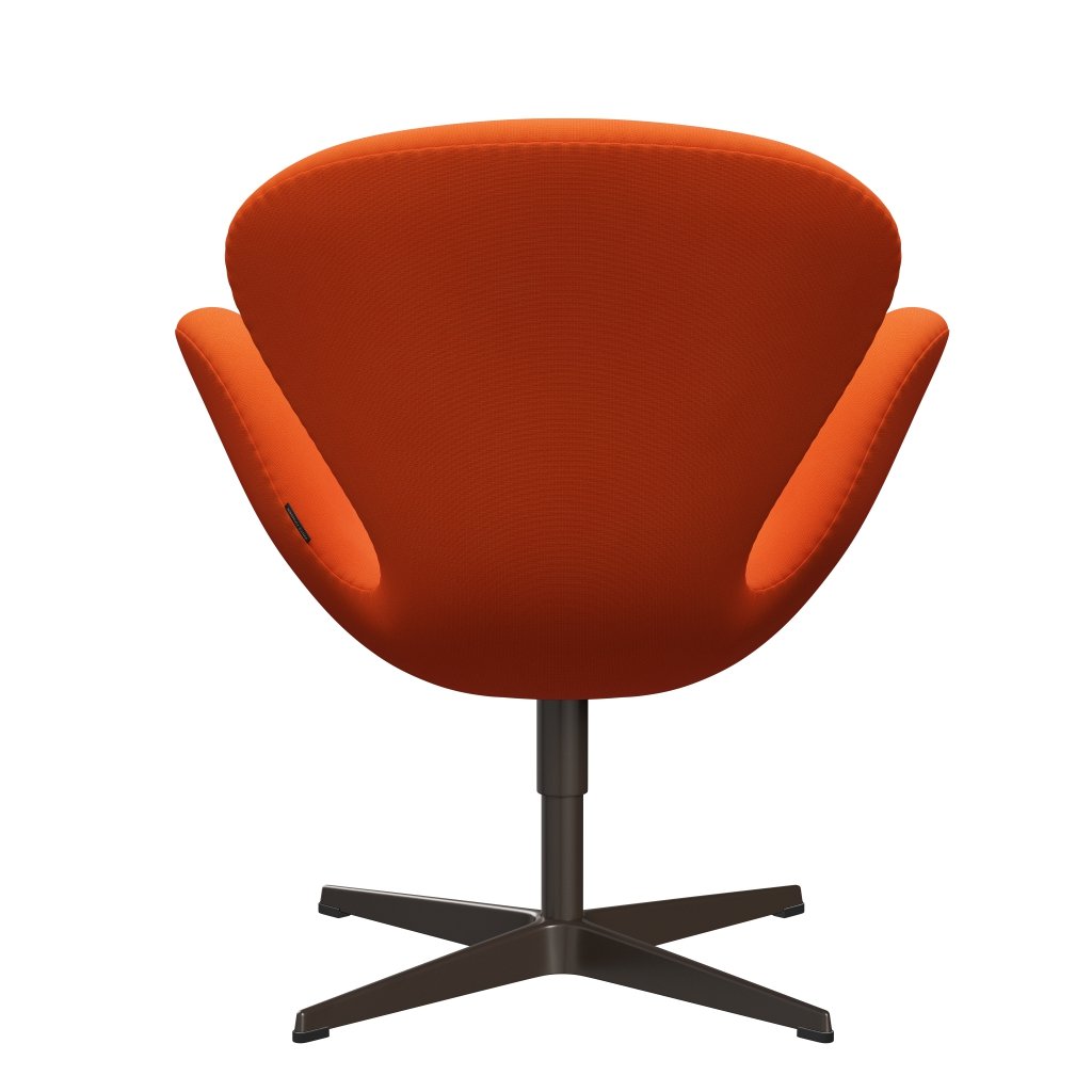 Fritz Hansen Swan Chair, Brown Bronze/Fame Orange (63016)