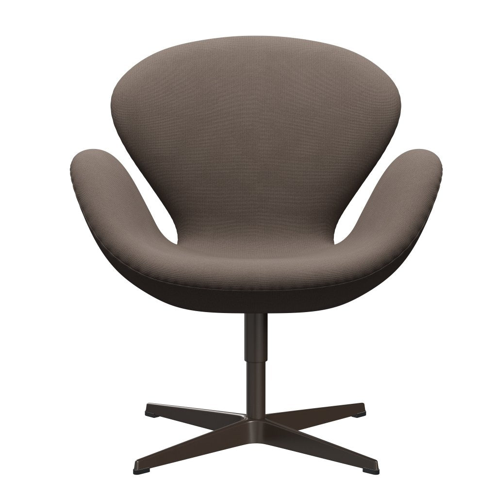 Fritz Hansen Swan Chair, Brown Bronze/Fame Dark Silver