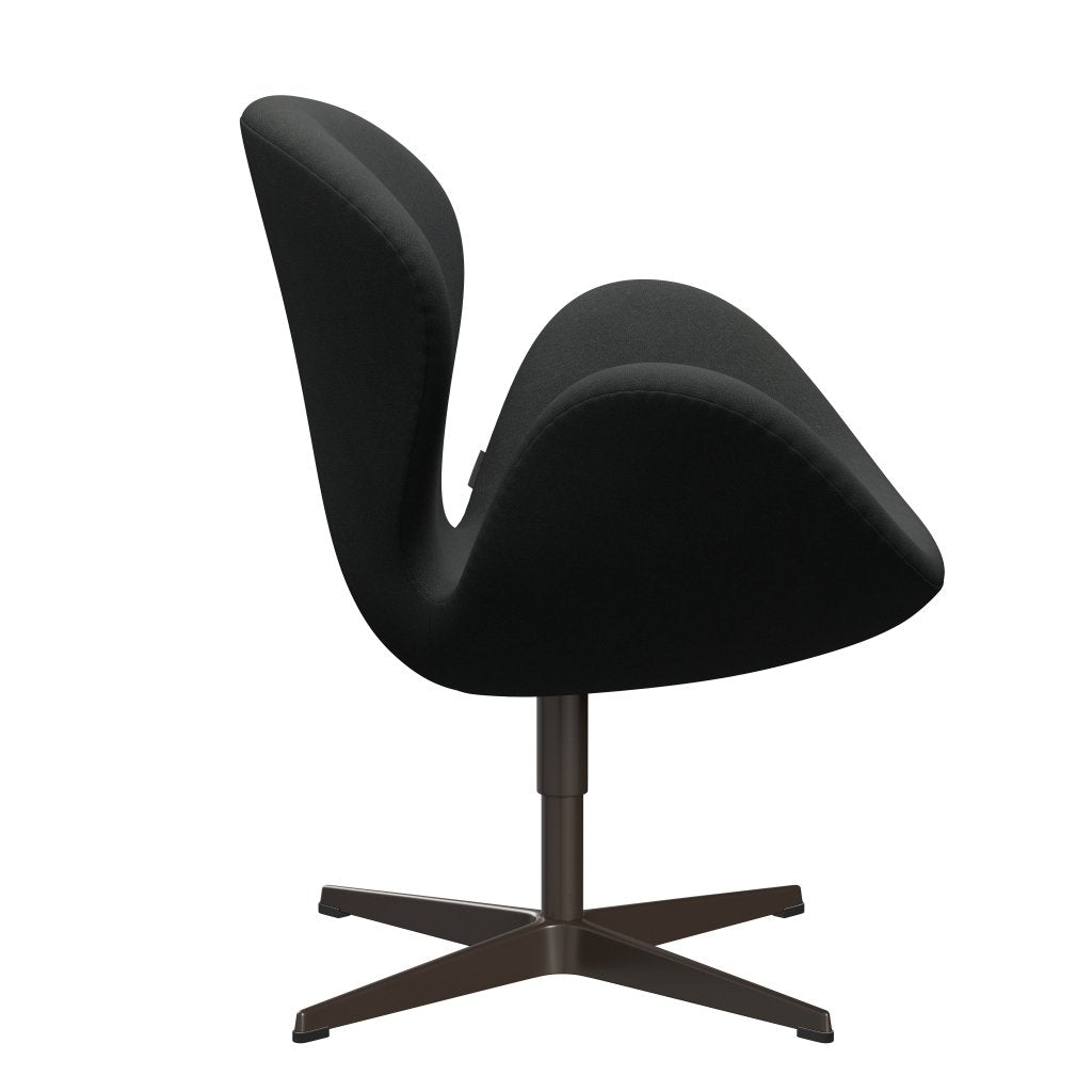 Fritz Hansen Swan Chair, Brown Bronze/Fiord Charcoal Multi