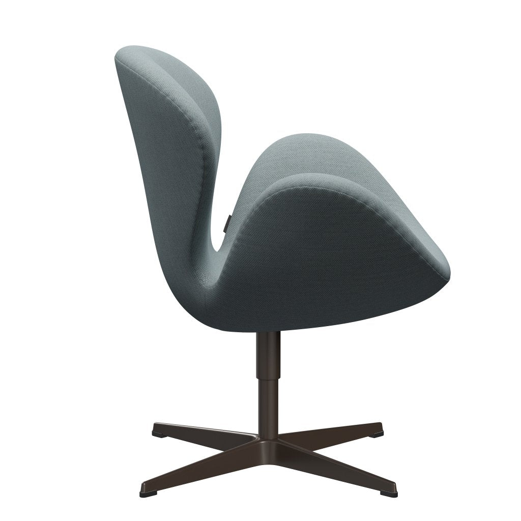 Fritz Hansen Swan stol, brun brons/fiord grön/blå/sten