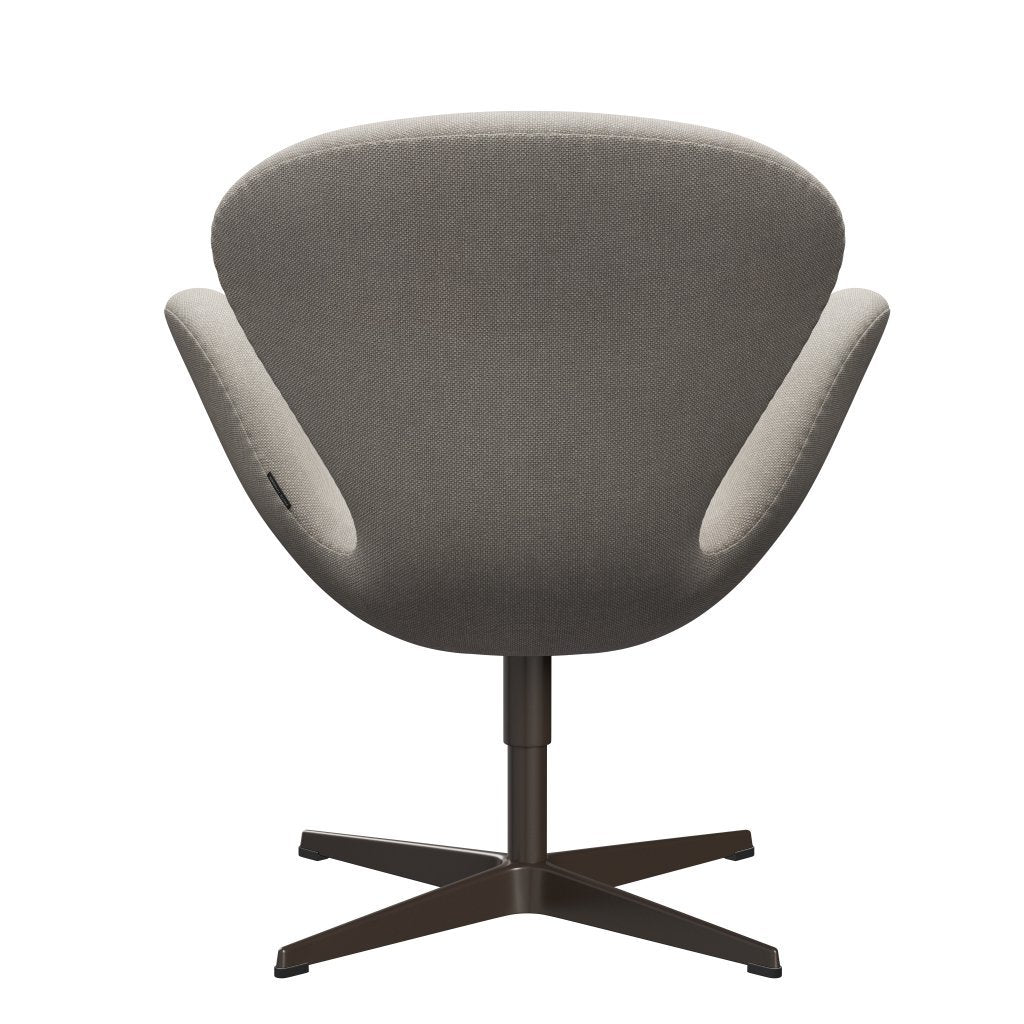 Fritz Hansen Swan Chair, Brown Bronze/Hallingdal Light Grey (103)
