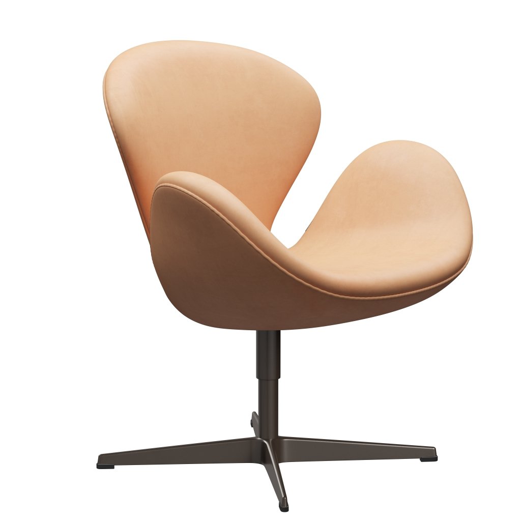 Fritz Hansen Svanenstol, Brown Bronze/Natur Natur