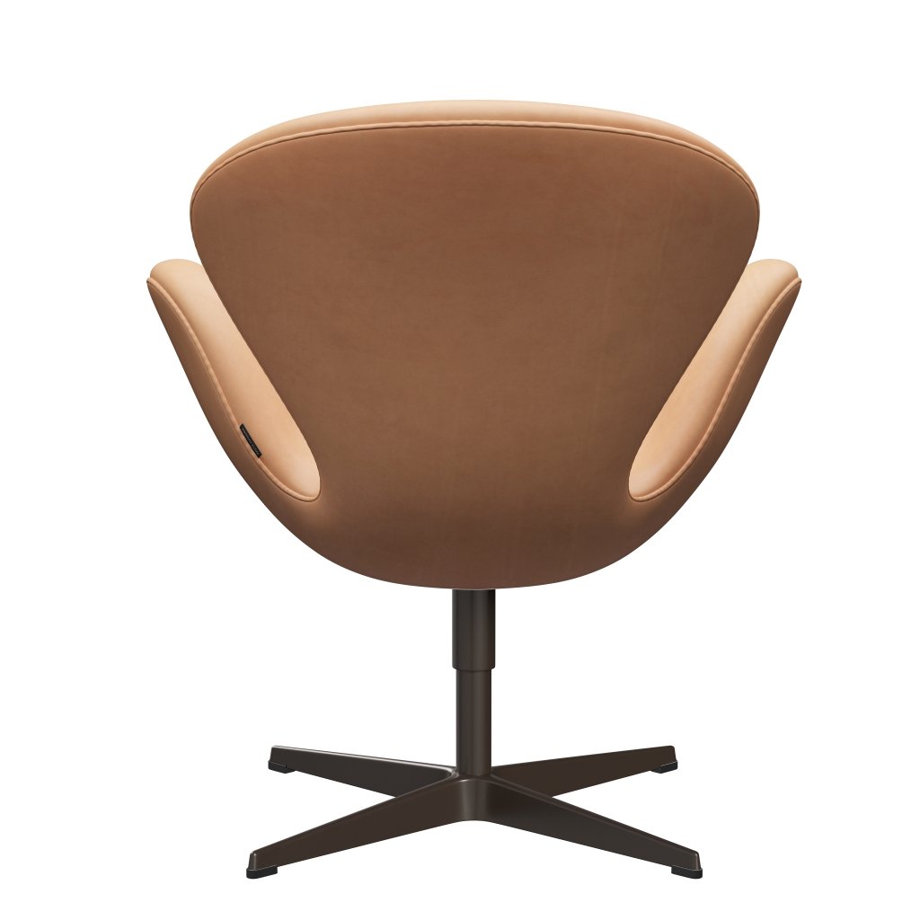 Fritz Hansen Svanenstol, Brown Bronze/Natur Natur