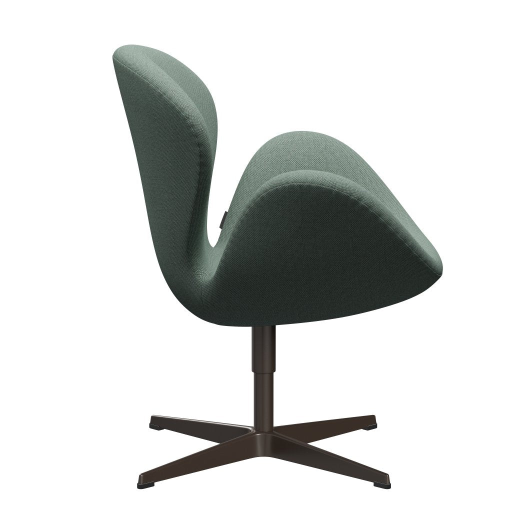 Fritz Hansen Swan stol, brun brons/omskulla aqua/neutral