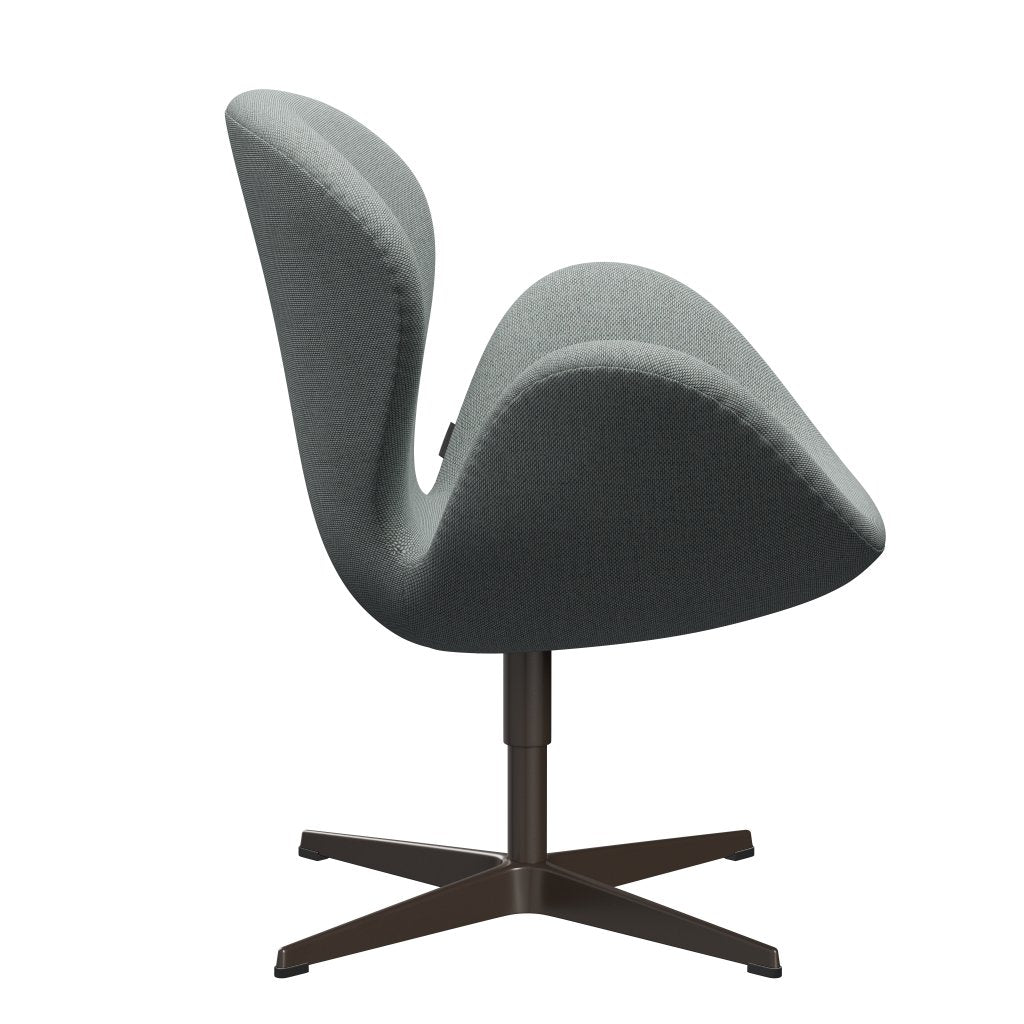Fritz Hansen Swan stol, brun brons/omull blek aqua/naturlig