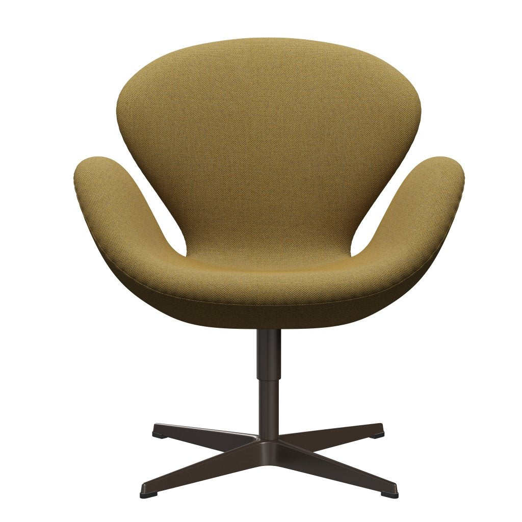 Fritz Hansen Swan stol, brun brons/omskull gyllengul/naturlig