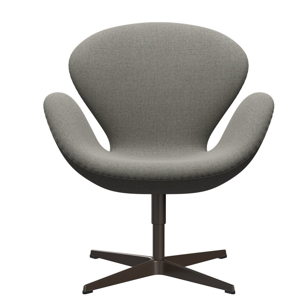 Fritz Hansen Swan stol, brun brons/re-wool grå vit/naturlig