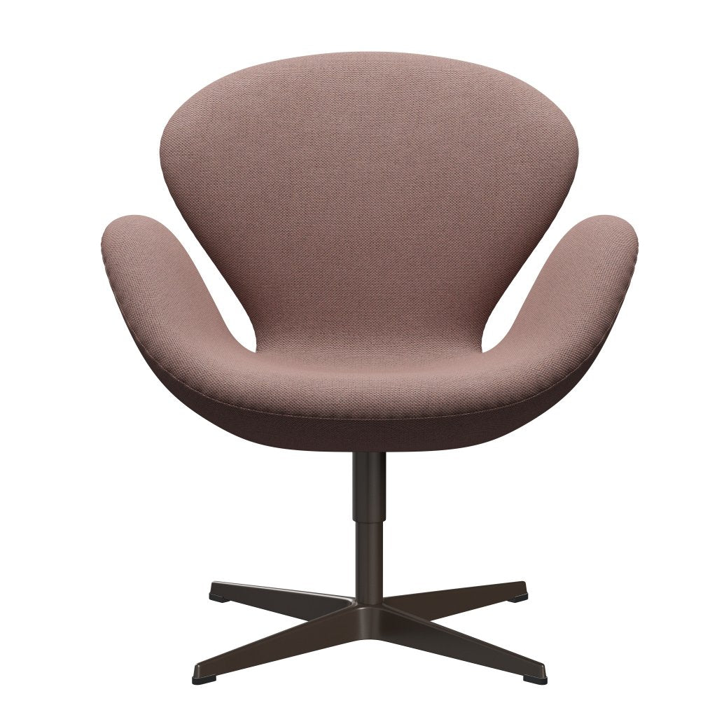 Fritz Hansen Swan-stol, brun brons/omväg blek ros/naturlig