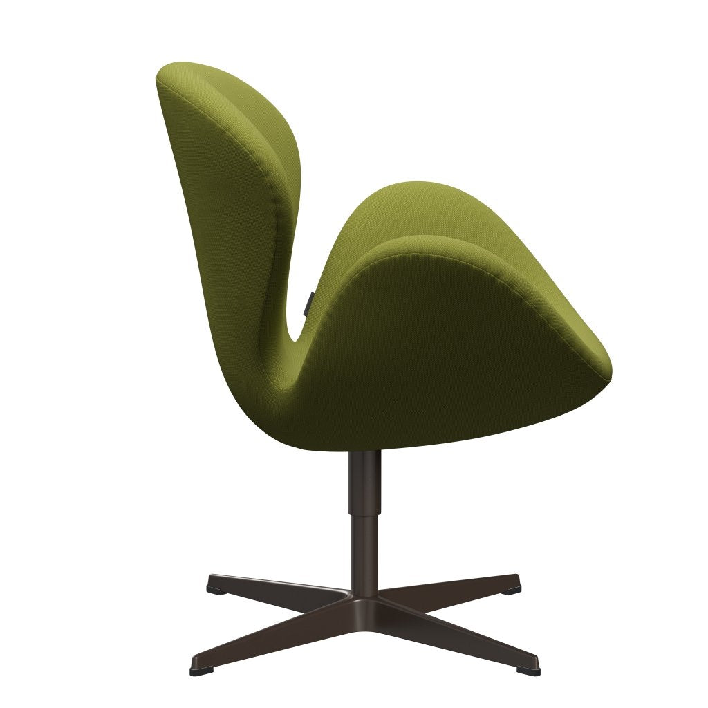 Fritz Hansen Swan Chair, Brown Bronze/Steelcut Clear Millitar Green