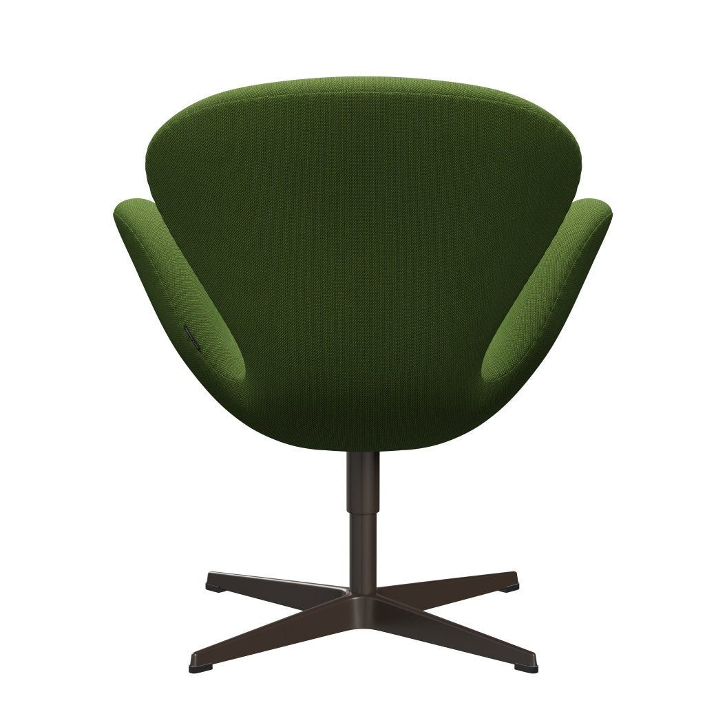 Fritz Hansen Swan stol, brun brons/steelcut trio gräsgrön
