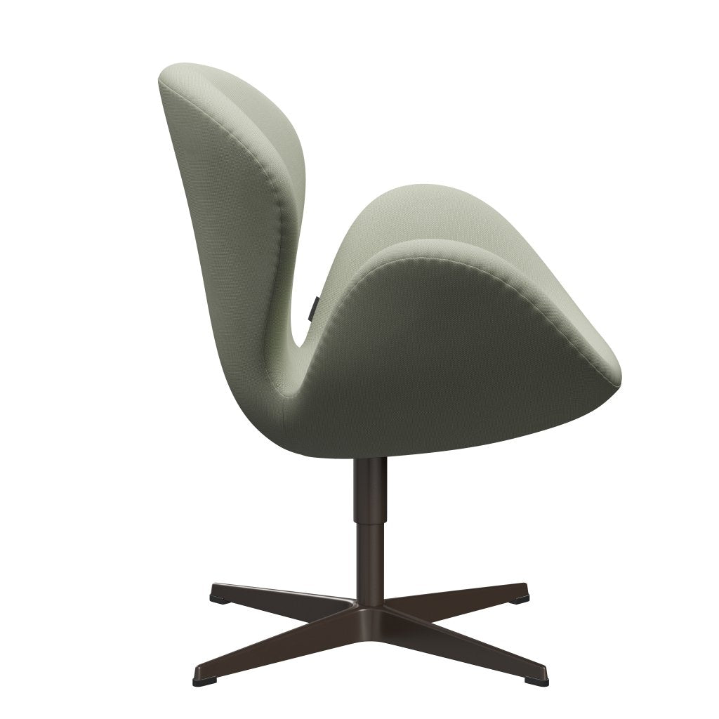 Fritz Hansen Swan stol, brun brons/stålcut ljus/mild turkos
