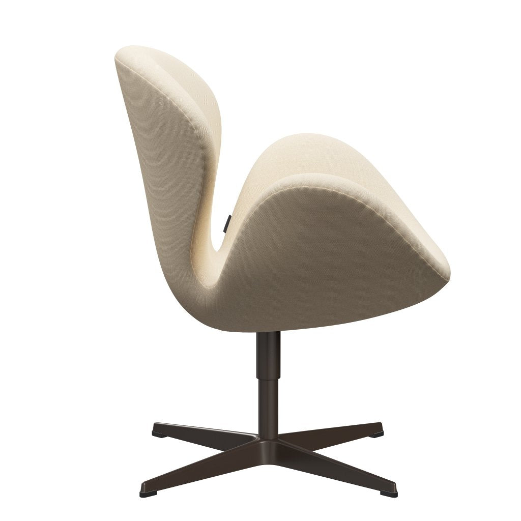 Fritz Hansen Swan Chair, Brown Bronze/Steelcut White